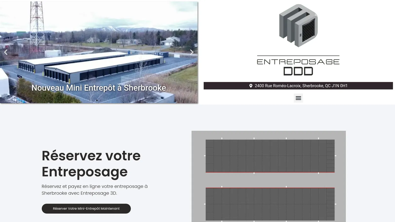 Entreposage 3D website — self-storage service Entreposage 3D website — self-storage service